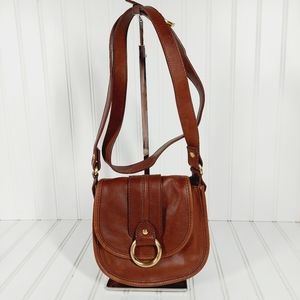 Talbots Brown Leather Crossbody Bag